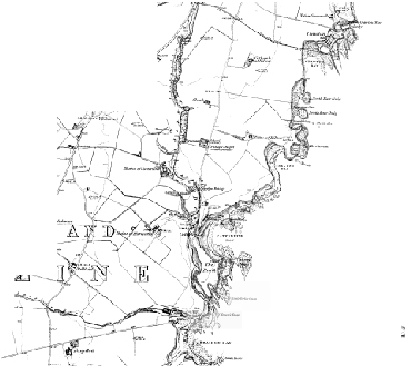 Old Map of Catterline